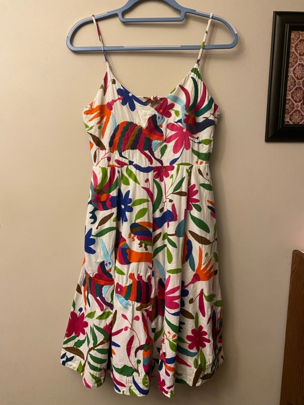 Anthropologie Vanessa Virginia floral embroidered print midi dress